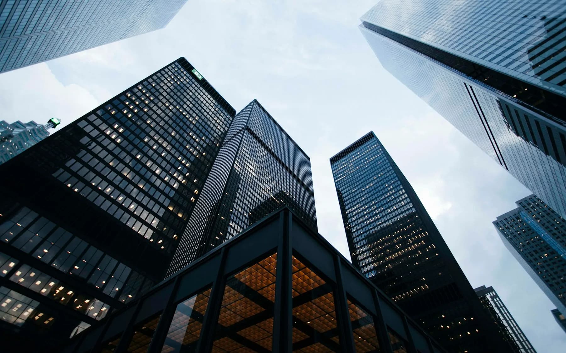 Modern commercial buildings and facilities skyline